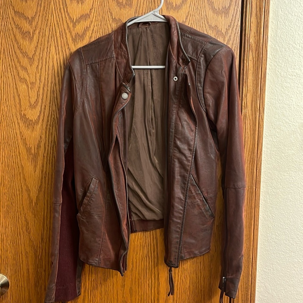 Free People leather jacket